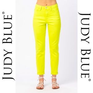 Lime green Judy blue jeans size 3/26